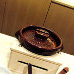 神楽坂 石かわ - 最後は土鍋のご飯がご登場、これで１人分