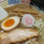づゅる麺 池田 - 焼きアゴフランス塩ラーメンアップ