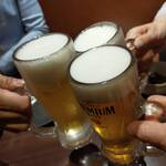 Kyuushuu Jidori Koshitsu Jidori Takumi - 先ずは、生ビールで乾杯！！
