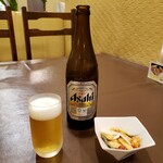 とんかつ梅林 - 瓶ビールとお通し