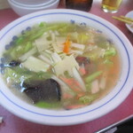 中華料理 萬福 - 野菜スープ、だったっけな？先輩チョイスです！