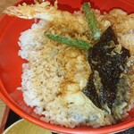 都きしめん - 天丼アップ