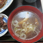 三喜食堂 - 今回は季節柄かけんちん汁だった