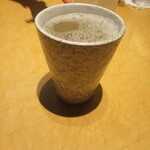 日本そば東京庵 - 焼酎蕎麦湯割り。ほっこりとおいしいョ。