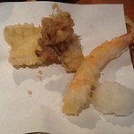 串天ぷら　段々屋 - 2012/12 松　680円の海老、きす、舞茸