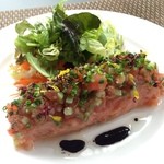 Les deux - 12.12月  厚切りサーモンの瞬間燻製