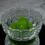 Yama  - 抹茶ソースがかかった牛蒡ソルベ