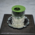 Yama  - 生胡麻のブランマンジェと八女抹茶のグラニテ