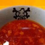 ラーメン二郎 - 「辛い奴」２倍のスープ！