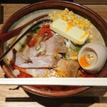 Hanakiryuu Miso - 辛味噌ラーメン➕玉子・バター・コーンセット