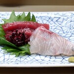 家庭料理 小川 - お造り２種 盛り合わせ