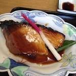 魚善 - ①ハマチ照り焼き定食1200円