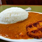 ナイアガラ - カツカレー 990円、大森券(ライス＆ルウ大盛) 200円、コールスロー 180円