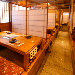 落ち着いた雰囲気の和室居酒屋でリラックス♪掘りごたつ個室完備