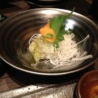 銀座方舟 大吟醸いろり店 - 白エビのこぶ〆