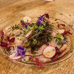 Italian bar Salute - フクラギのカルパッチョ