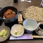 Tojou Soba Sachimatsudo - うな丼セット（1580円）～とても美味しそうです！