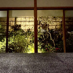 イチリン ハナレ - カウンター席からお庭を臨める。建家も落ち着いた雰囲気が素晴らしい♫