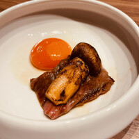 焼肉うしごろ 銀座店 - 松茸とザブトンのすきやき