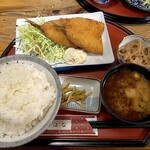 Kaden Ryourihana - アジフライ定食780円ごはん大盛り！