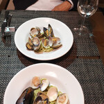 リストランテ ピッツェリア ジャンカルロ トウキョウ - ムール貝とアサリの・・