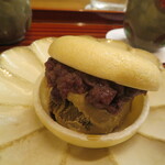 割烹 市川 - アイス最中