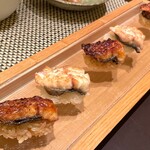 Sushi Kuriyagawa - 追加 天然鰻 塩・天然鰻 タレ (特別料理)