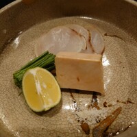 津の守坂 小柴 - 虎河豚炙り　あん肝