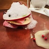 イル ギオットーネ 京都本店 - 大間本鮪 紅玉りんご 自家製唐墨