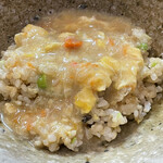 鮨松榮 - 銀しゃりチャーハン せこ蟹あんかけ