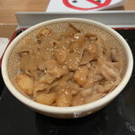 すき家 - 「にんにくゴマだれ豚丼 並盛（定価４９０円がsukipass使用で７０円引きの）４２０円」です