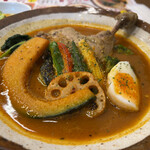 Achi Terasu 102 Soup Curry Dining - チキンスープカレー3辛