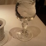 GIARDINO - 可愛いグラスでお冷やが提供されました。