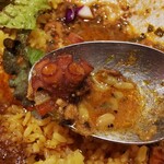 SPICY CURRY 魯珈 - 鳥蛸豆キーマ　蛸っ！