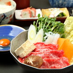 Specially selected Japanese black beef Sukiyaki set (160g)