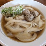 刀削麺　丸新 - スープ刀削麺(ミルクプリン付) 700円