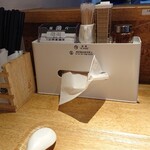 麺巧 潮 上野製麺所 - 綺麗な机