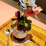 Koko De Kafe - 植木鉢パフェ「フラワーポット・チョコバナナ」