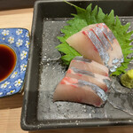 天婦羅酒菜 蒼天 - シマアジのお刺身