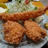 はまや食堂 - 料理写真:大海老・ひれ２枚定食。