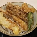 Yudetarou - ミニ海老舞茸天丼