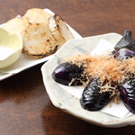 Genshiyaki Maruhide - 原始焼野菜 茄子・長芋