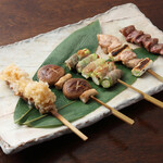 Genshiyaki Maruhide - 本日の串焼盛り
