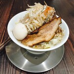 二星製麺所 - にぼ二郎(麺300g)とLINEクーポンの煮卵