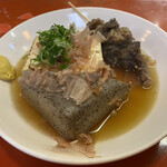 スタンドアサヒ - おでん こんにゃく,豆腐,牛すじ