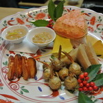 久原 - 【2012.12】冬の吹き寄せ（香箱蟹、くわい、カラスミ）