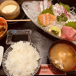 YUMEKOUSEN - 活魚刺身定食＝1680円 税込