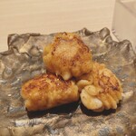 紫 - 白子の醤油焼き