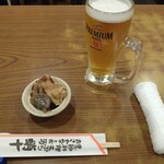 蛸十 - ビールとお通し