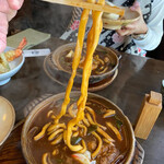煮込みうどん かに屋 - 無塩打ちながら長く繋がる高加水熟成麺